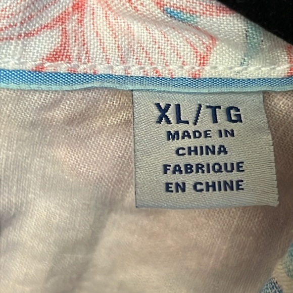 Tommy‎ Bahama womens 100% linen long sleeve button up XL floral Luau resort wear - Picture 3 of 8